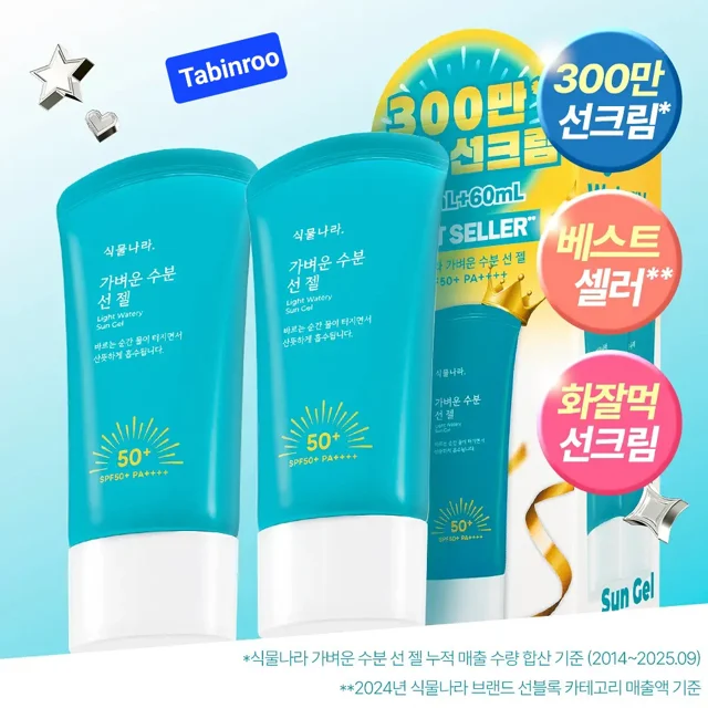Shingmulnara Light Watery Sun Gel